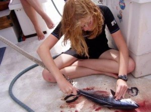 Ginny the fillet master!