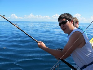 Reeling in the big one!