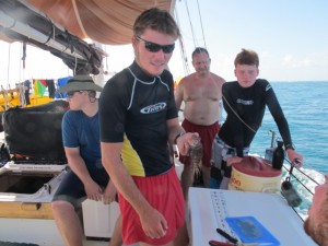 Jim satifies his urge to kill--and a lionfish meets his end!