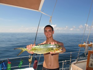 Yes, Evan, the fish looks bigger if you hold it in front of you!