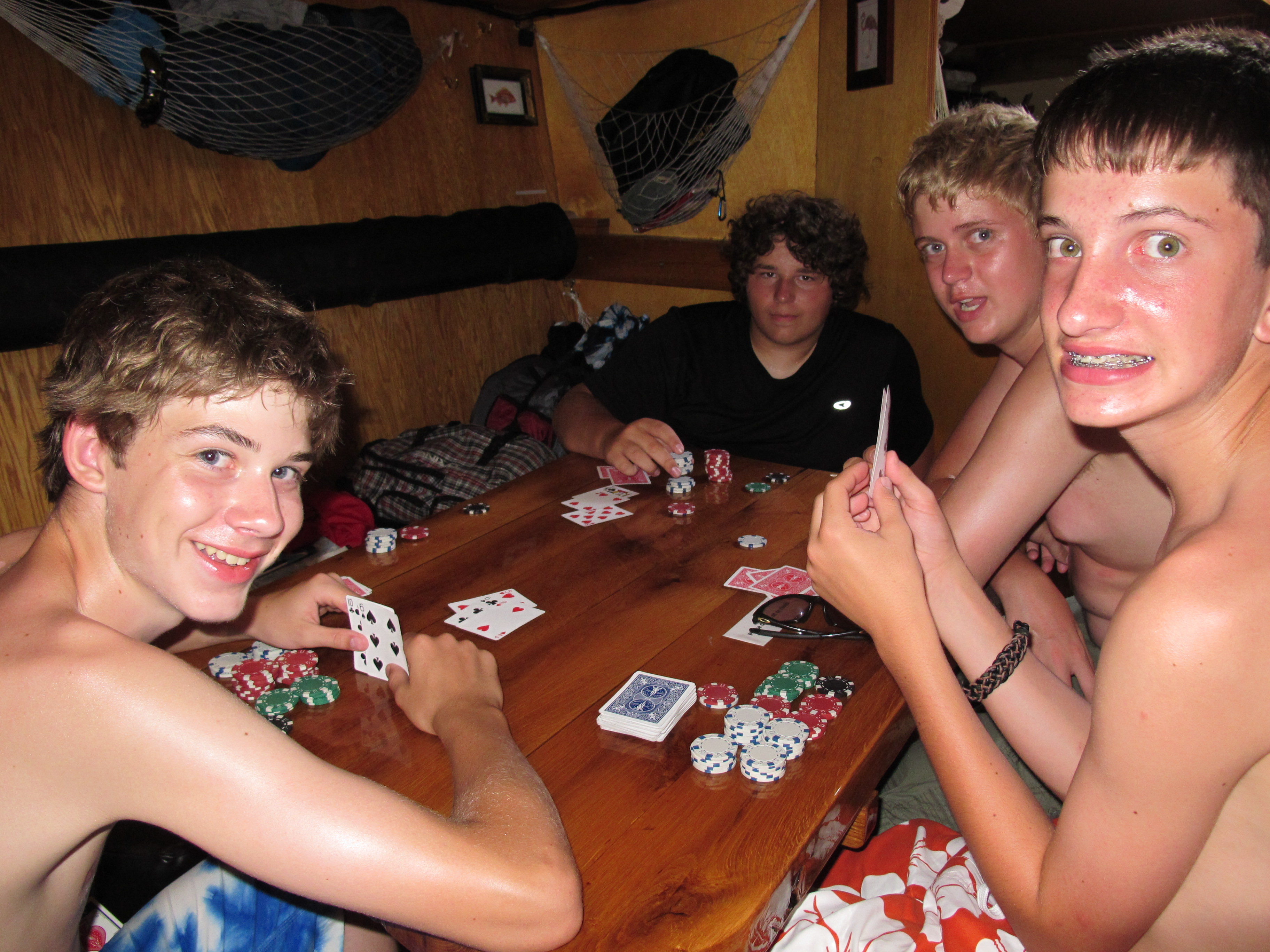 Slideshow male strip poker.